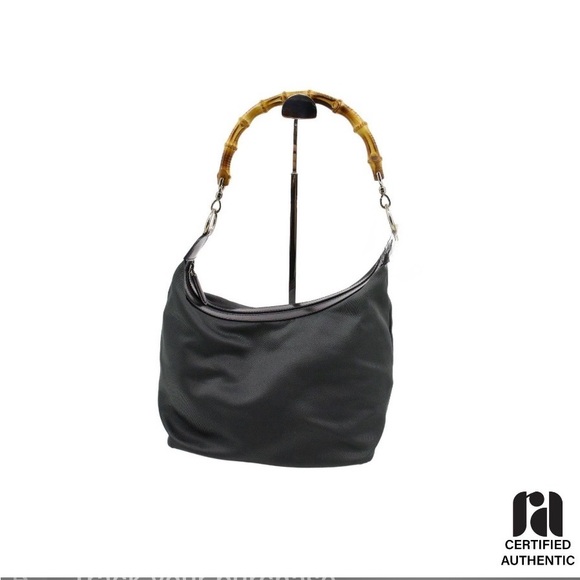 Gucci Handbags - Gucci Bamboo Nylon Hobo Bag